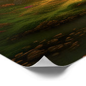 ファンタジー城魅力要塞アート ポスター (角)