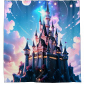 ファンタジー城 シャワーカーテン (正面)