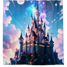 ファンタジー城 シャワーカーテン