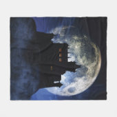 ファンタジー城 フリースブランケット (正面(横))