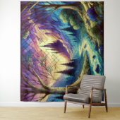 ファンタジー城（魅惑の森と川） タペストリー (インサイチュ)