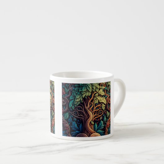 ファンタジー壁紙パターンEspresso Mug エスプレッソカップ (正面右)
