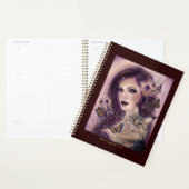 ファンタジー女性と猫byルネ・ラヴォワキャンバスPri プランナー手帳 (ディスプレー)