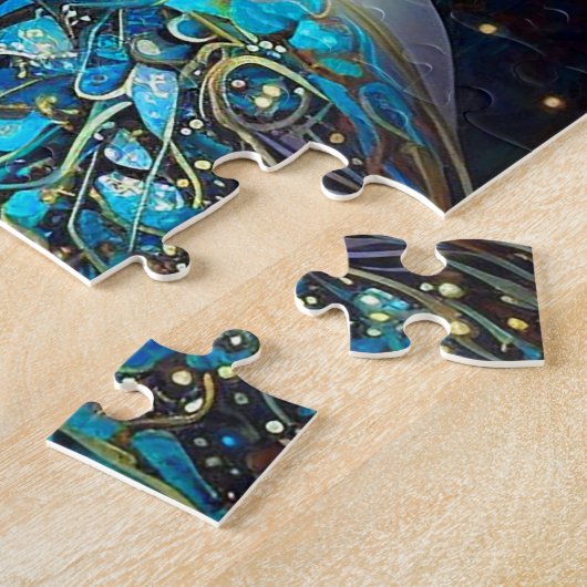 ファンタジー女性用仮面 ジグソーパズル (側面)