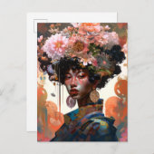 ファンタジー女花美女 ポストカード (正面/裏面)