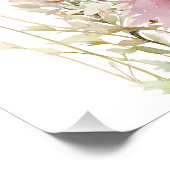 ファンタジー妖精のワイルドフラワーパステル ポスター (コーナー)