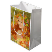 ファンタジー妖精の女秋。自然。 ミディアムペーパーバッグ (正面アングル)