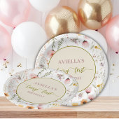 ファンタジー妖精の最初の野草 ペーパープレート