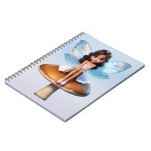 ファンタジー妖精ノートパソコン6.5 x 8.75インチ ノートブック (左側)