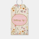 ファンタジー妖精ワイルドフラワーありがとう ギフトタグ (正面)