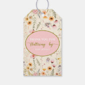 ファンタジー妖精ワイルドフラワーありがとう ギフトタグ (裏面)