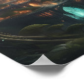 ファンタジー威厳のある城 – 魅惑のランドスケープ・アート ポスター (角)