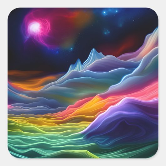 ファンタジー宇宙エスケープ スクエアシール (正面)