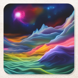 ファンタジー宇宙エスケープ スクエアペーパーコースター