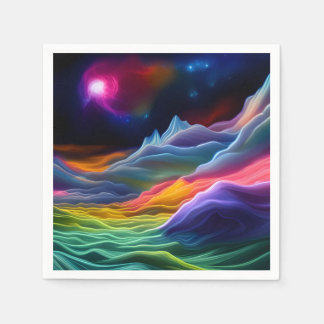 ファンタジー宇宙エスケープ スタンダードカクテルナプキン