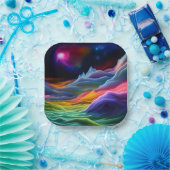 ファンタジー宇宙エスケープ ペーパープレート (パーティー)