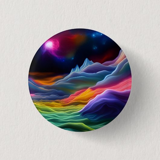 ファンタジー宇宙エスケープ 缶バッジ (正面)