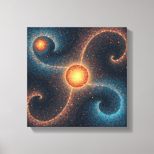 ファンタジー宇宙コズミックドリームズウォールアート キャンバスプリント
