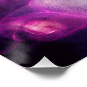 ファンタジー宇宙ネブラユニコーンドラゴンピンクブルー ポスター (コーナー)