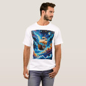 ファンタジー宇宙船航海Tシャツfor Dreamers Tシャツ (正面フル)