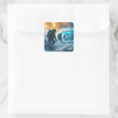 ファンタジー宇宙飛行士あらし海 スクエアシール (バッグ)