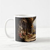 ファンタジー宮殿と花の世界 コーヒーマグカップ (左)