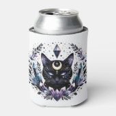 ファンタジー密着型黒猫 缶クーラー (缶正面)