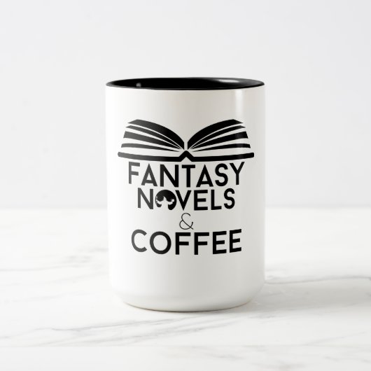 ファンタジー小説とコーヒー ツートーンマグカップ (中央)