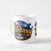 ファンタジー小説愛好家 コーヒーマグカップ (正面左)