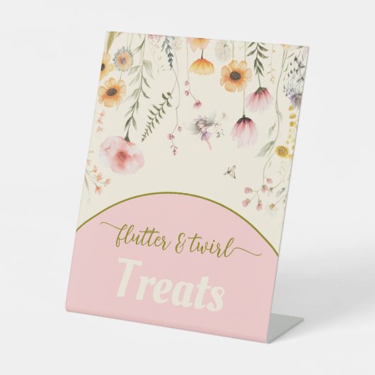 ファンタジー山花妖精はペデスタルサインを扱う 台座サイン (正面)