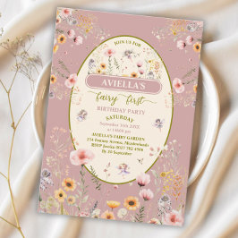 ファンタジー山花妖精ファースト招待状 招待状