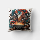 ファンタジー工房の狡猾な猫カラフル鍛冶屋 クッション (裏面)