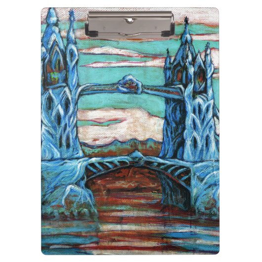 ファンタジー市のブルータワーブリッジ クリップボード (正面)