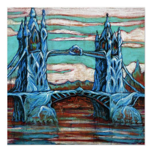 ファンタジー市の橋 ポスター (正面)