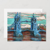 ファンタジー市の橋 ポストカード (正面/裏面)