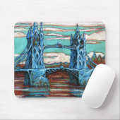 ファンタジー市の橋 マウスパッド (マウス)