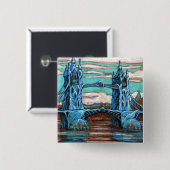 ファンタジー市の橋 缶バッジ (正面&裏面)