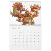 ファンタジー年 カレンダー (2月 2027)