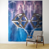 ファンタジー幾何学模様宇宙空海 タペストリー (インサイチュ)