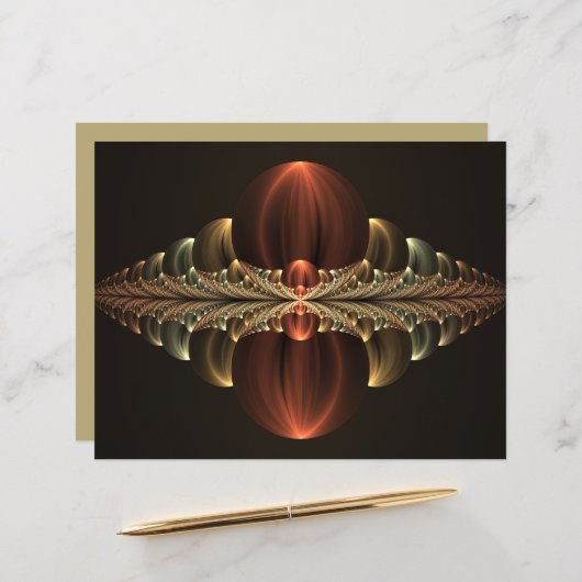 ファンタジー建築光沢抽象芸術フラクタルアート (正面/裏面インサイチュ)