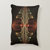 ファンタジー建築光沢抽象芸術フラクタルアート アクセントクッション (裏面(縦))