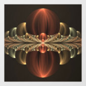 ファンタジー建築光沢抽象芸術フラクタルアート ウィンドウサイン (シート)