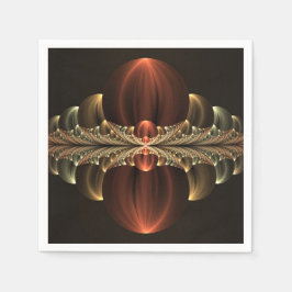 ファンタジー建築光沢抽象芸術フラクタルアート スタンダードカクテルナプキン