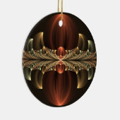 ファンタジー建築光沢抽象芸術フラクタルアート セラミックオーナメント (右)