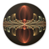 ファンタジー建築光沢抽象芸術フラクタルアート セラミックノブ (正面)