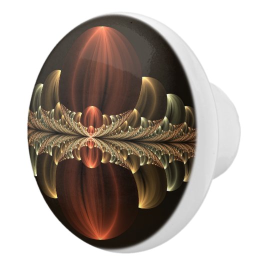 ファンタジー建築光沢抽象芸術フラクタルアート セラミックノブ (右)