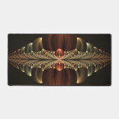 ファンタジー建築光沢抽象芸術フラクタルアート デスクマット (正面)