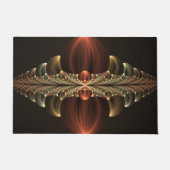 ファンタジー建築光沢抽象芸術フラクタルアート ドアマット (正面)