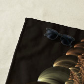 ファンタジー建築光沢抽象芸術フラクタルアート ビーチタオル (インサイチュ)