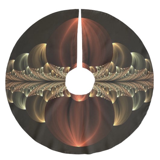 ファンタジー建築光沢抽象芸術フラクタルアート ブラッシュドポリエステルツリースカート (正面)